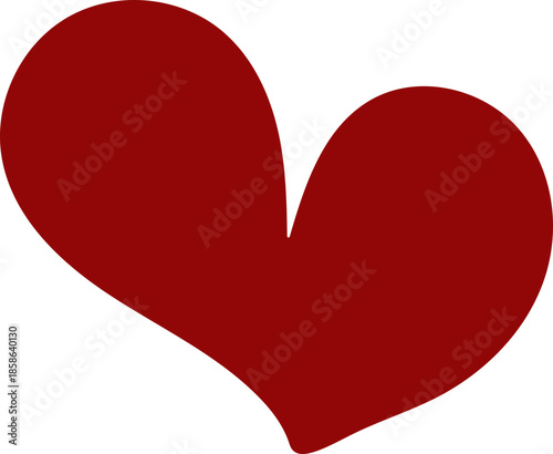 Freehand Heart Vector Shape