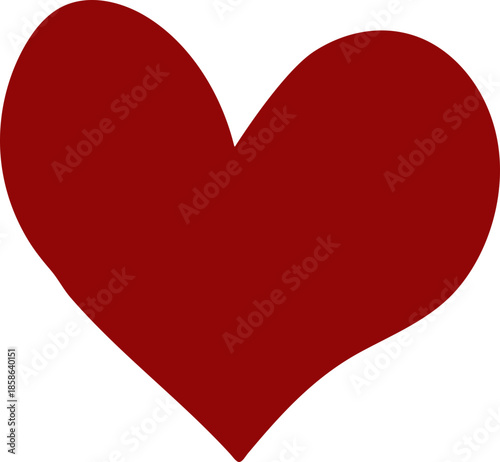 Freehand Heart. Simple Vector