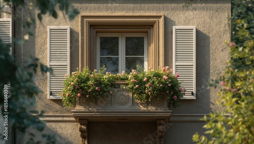 Concrete apartment balcony ...