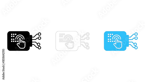 Touch controller board processing and managing touch input signals