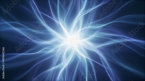 抽象的な爆発の光が広がるシンプルな背景グラフィック動画