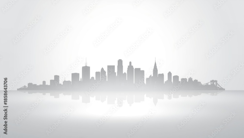 Obraz premium White backdrop featuring iconic San Francisco sites used in tourism and business promotional materials,