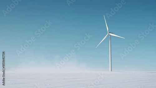 Snow-covered landscape with...