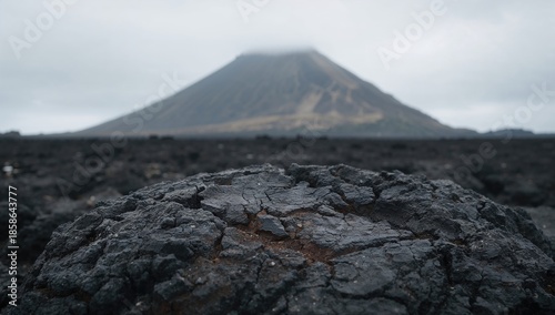 Detailed view of volcanic r...