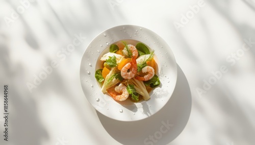 Salad with fennel, orange, ...
