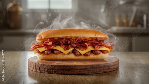 Breakfast sandwich featurin...
