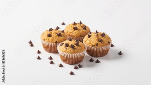 Baked chocolate chip muffin...