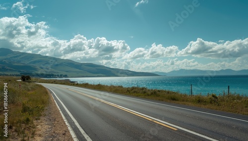 Mountain landscape with a b...