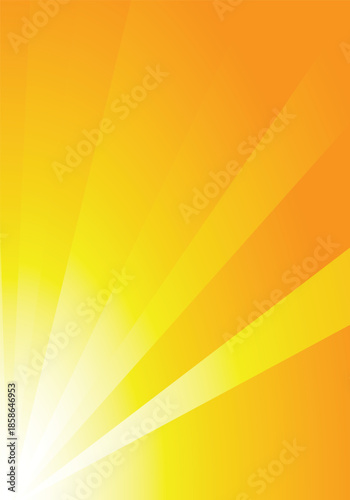 Bright yellow and orange sunburst rays with smooth gradients