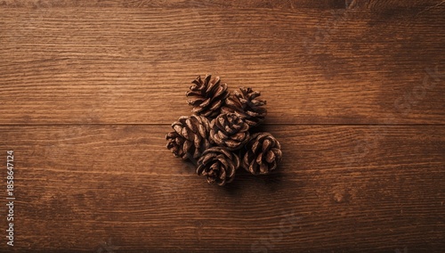 Close-up of pine cones plac...