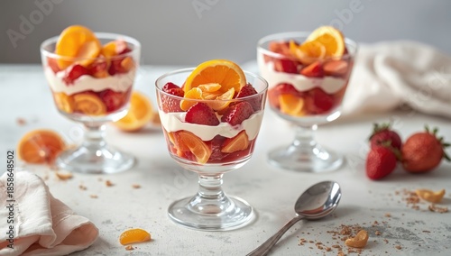 Layered dessert with blood ...