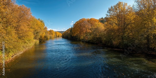 River flowing through a dec...