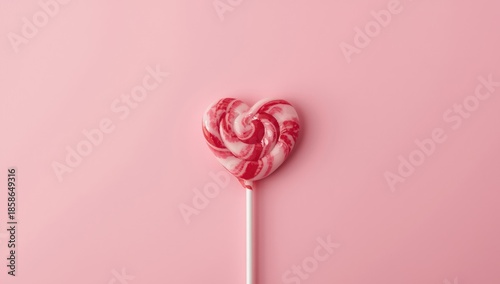 Heart-shaped lollipop place...