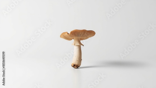 King Oyster Mushroom, Pleurotus eryngii, isolated for food preparation focus