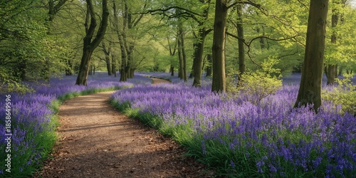 Bluebell woodland trail emp...