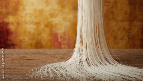 Silk threads in white used ...