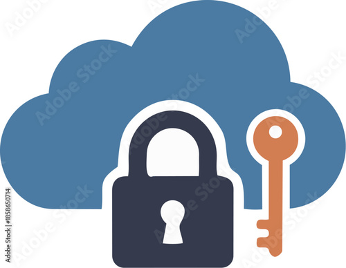 Analysis icon set modern cybersecurity trends