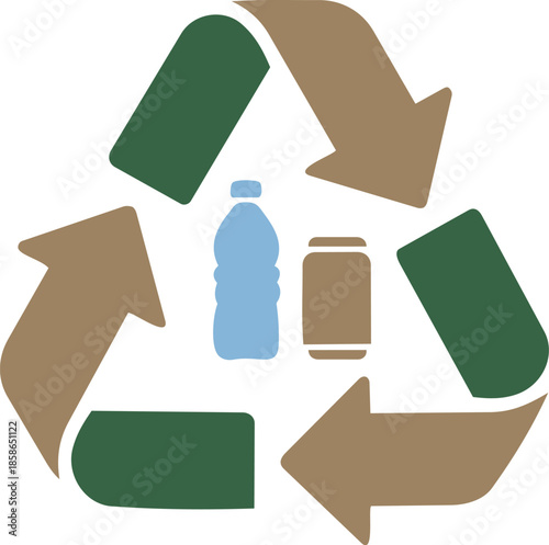 Eco-Friendly Recycling Sustainability Icon Set