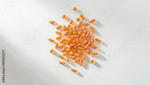 Assorted orange tablets and...