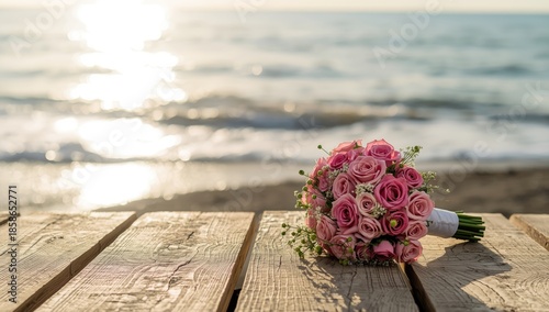 Summer wedding floral displ...