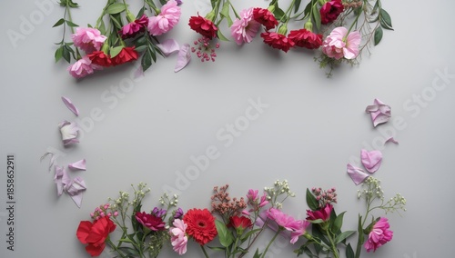 Bright flower pattern on a ...