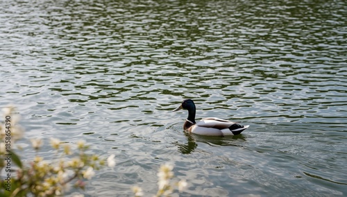 Waterfowl perched during sp...