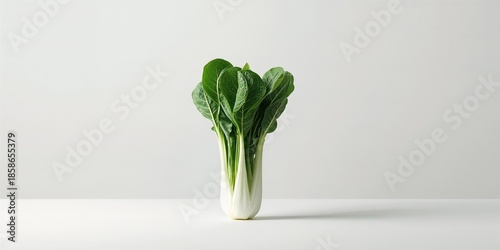 Fresh Pok Choi placed on a ...