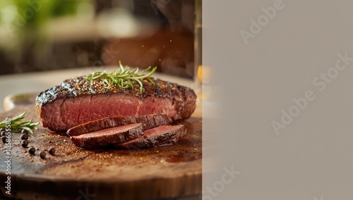 Close-up of T-bone or aged ...