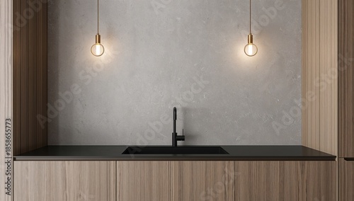 Modern kitchen with texture...