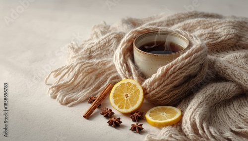A steaming spiced drink cov...