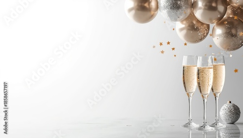 Party scene with Champagne ...