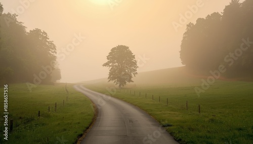 Rural pathway during summer...