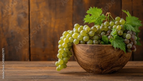 Fresh ripe grapes in a bowl...