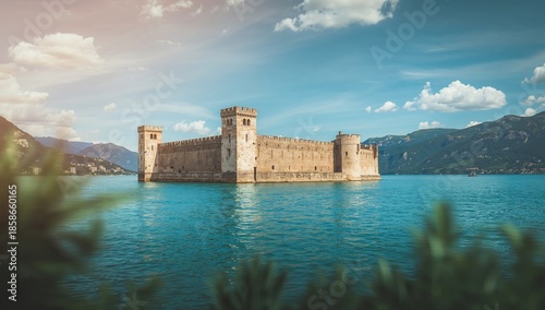 Fortress walls of Peschiera...