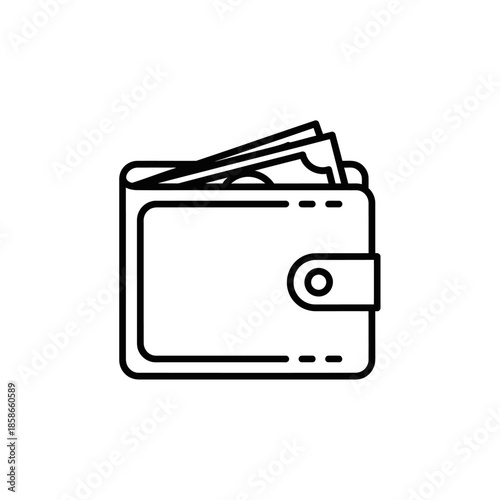 Close-up of a Wallet with Money and Cash for Financial and Budgeting Concepts