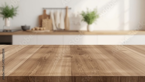 Wooden surface set up for p...