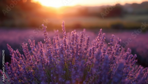 Close-up of blooming lavend...