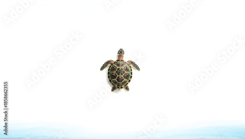 White backdrop featuring a ...