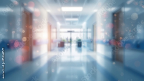 Out-of-focus hospital inter...