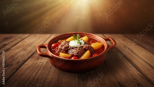 Hungarian-style beef goulas...