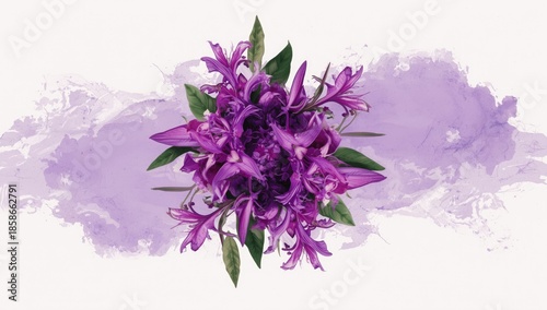Purple Ruellia Tuberosa flo...