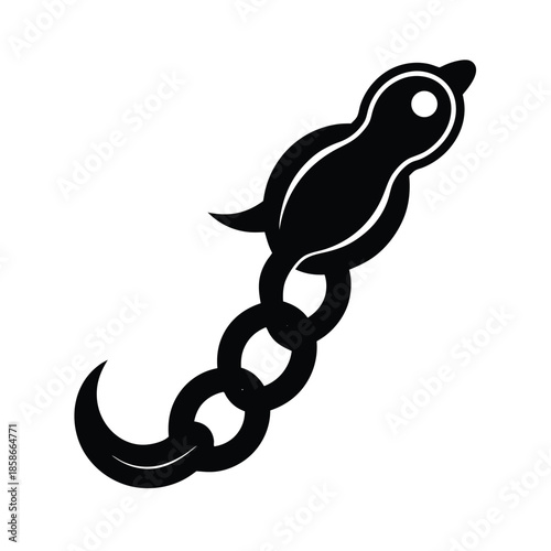 Salp Chain Marine Life Icon