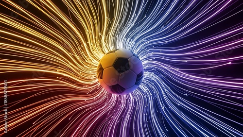 Soccer ball in a cosmic vortex