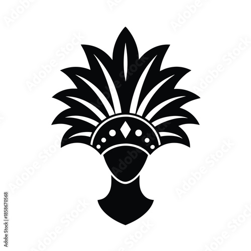 Samba Dancer Headpiece Carnival Icon