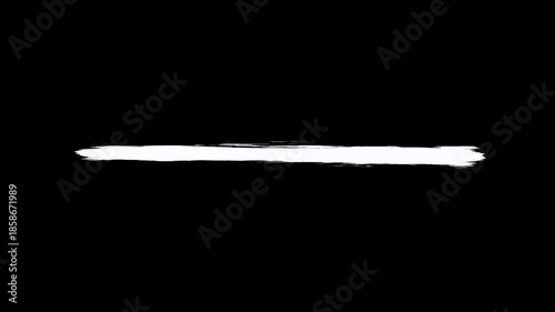 White underline highlighter animation, sketching elements on a Black background, and Hand-drawn marker highlight animation for important topic marking text