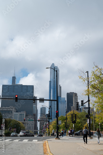 downtown chicago view 
