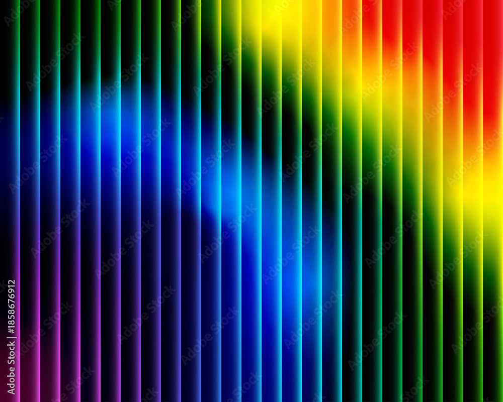 Fototapeta premium Vibrant Rainbow Gradient Vertical Stripes Background