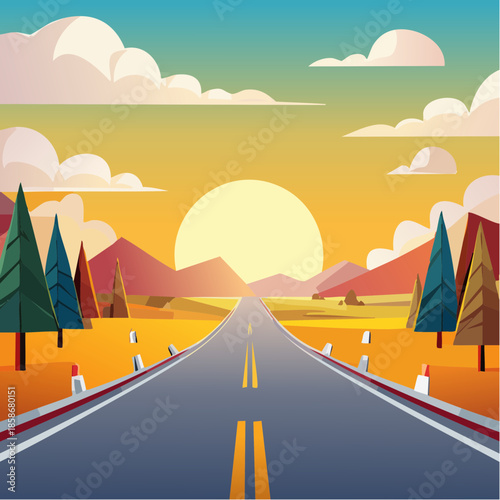 Road construction logo road maintenance creative sign concept. Paving design template vector icon idea with highway. Transportation and traffic theme.