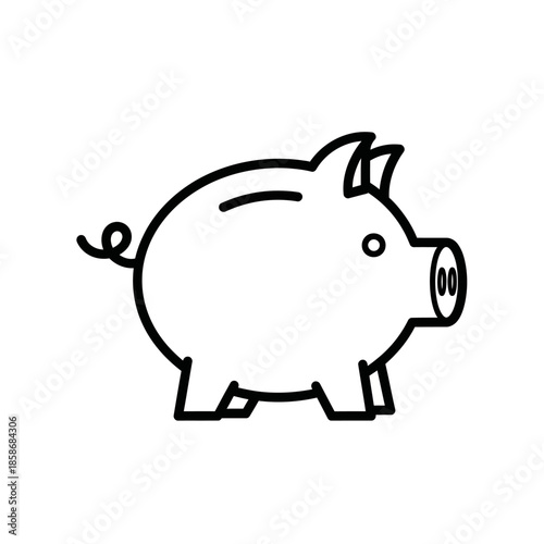 Cute Cartoon Pig Character Illustration for Children?s Books and Educational Content