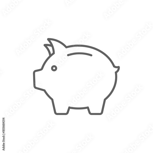 Cute Cartoon Pig Icon for Farm or Animal Themes in Digital Design
